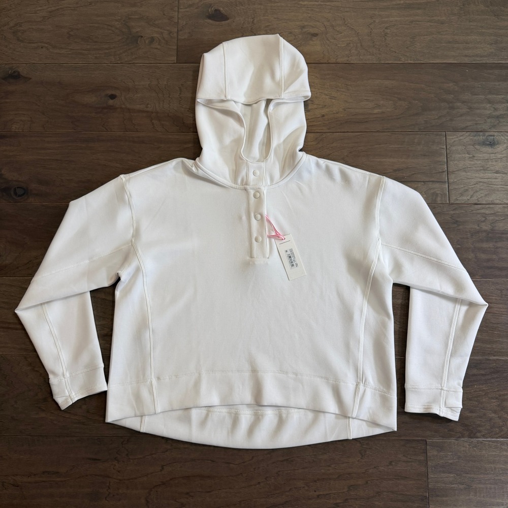 Vineyard Vines‎ Performance Hooded Snap Pullover White Womens S NWT